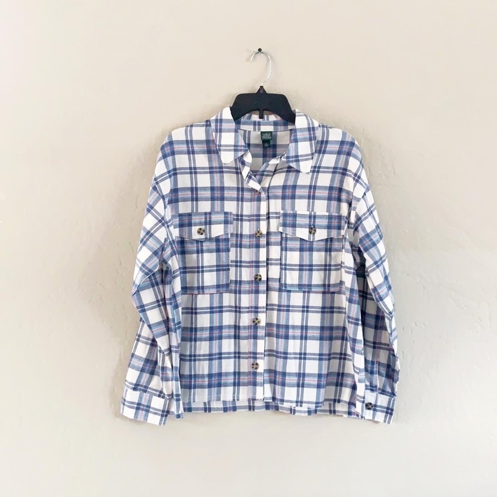 🌿Final‎ Sale Wild Fable button Up Soft Plaid Flannel Shirt